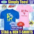 Personalised Custom Printed T-Shirt Stag Do Tee Hen Party Top Your Photo Logo
