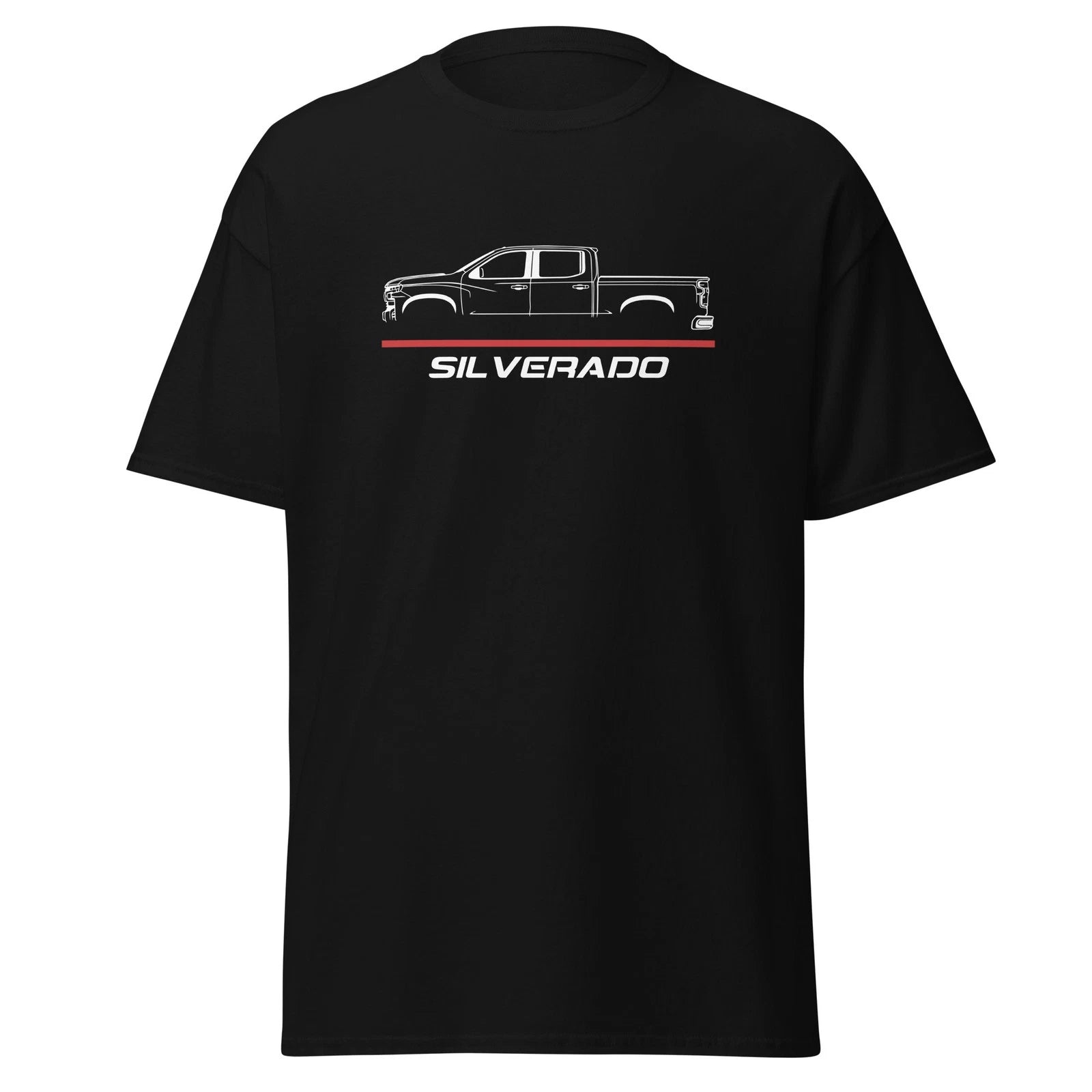 Silverado 2019 Modern Crew Cab Custom Truck Stance Graphic Tee T-Shirt Gift