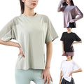 Womens Breathable Casual Fitness T Shirt for Daily Wear Short Sleeve T Shirt