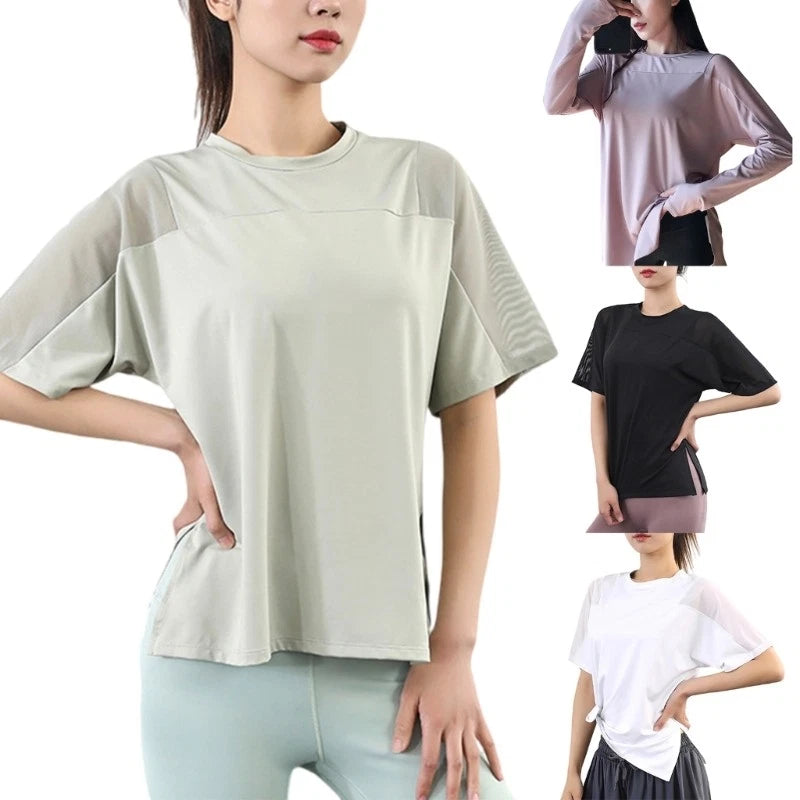 Womens Breathable Casual Fitness T Shirt for Daily Wear Short Sleeve T Shirt