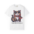 Wrap Up in Cuteness Cute Cat T-Shirt, Animal Lover Gift, Cozy Shirt