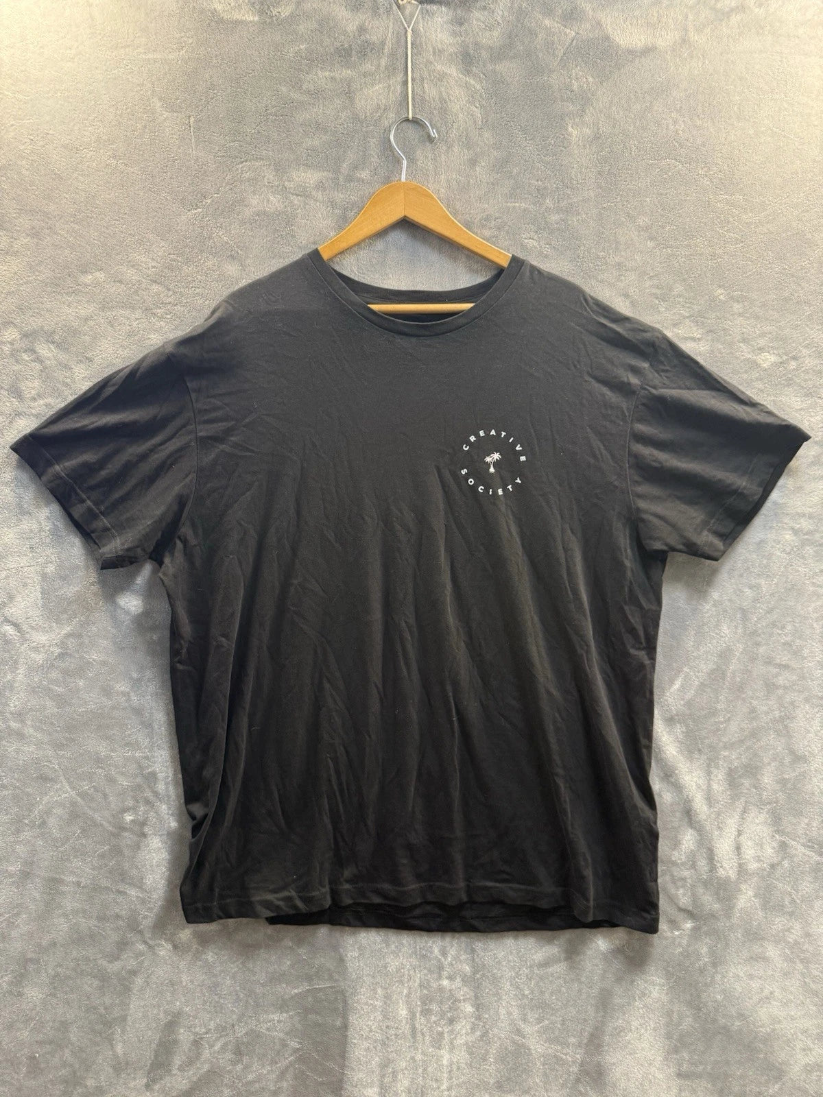 Creative Society Palm Tree Graphic Tee - Black XL