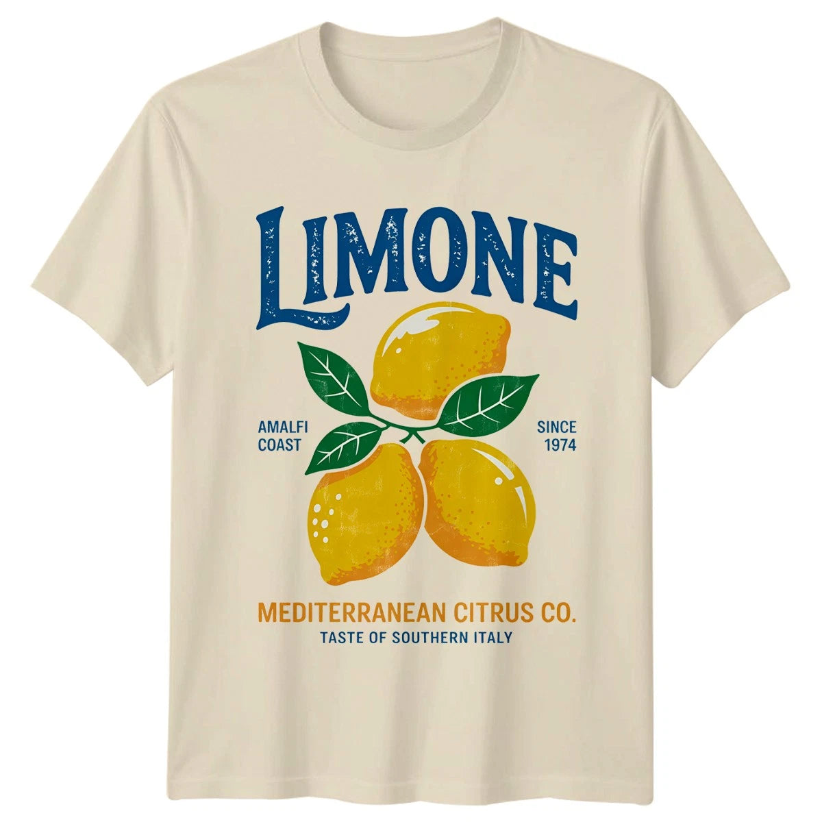 Limone Amalfi Coast Since 1974 T-Shirt Mediterranean Citrus Italy Travel Gift