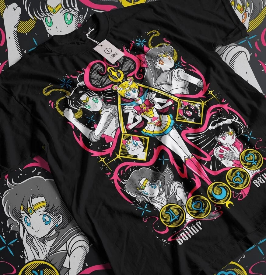 T-Shirt Graphic Shirt 90s Anime Harajuku Aesthetic Otaku new Shirt All Size