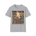 Calico Cat Eating Curry Rice Graphic Tee Japan Street Food Anime Style T-Shirt