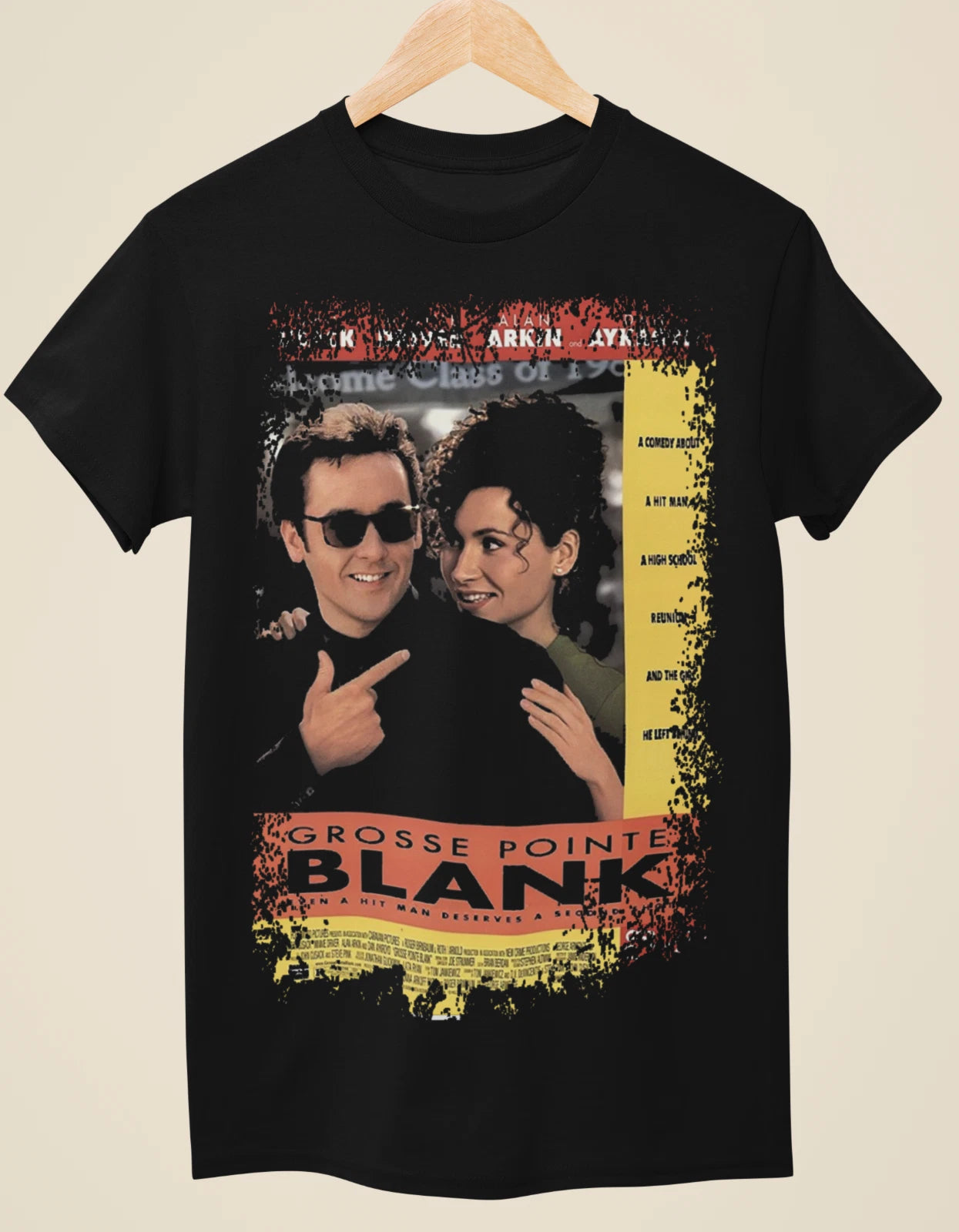 Grosse Pointe Blank - Movie Poster Inspired Unisex Black T-Shirt