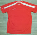 mens red white Prostar sports gym fitness exercise training team top t shirt NEW