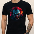 Mens Horror Clown Motif Cotton T-Shirt Size S to 5XL