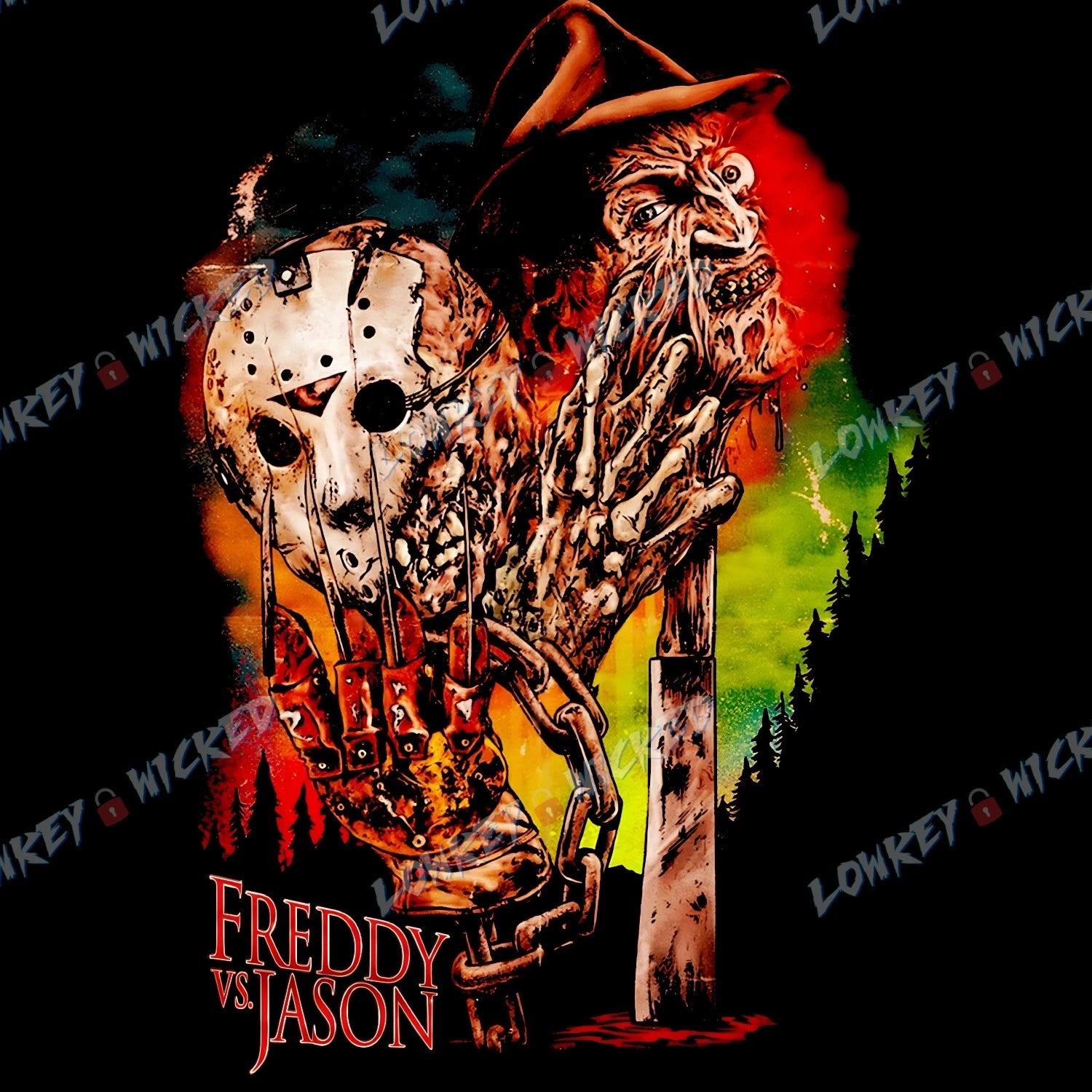Freddy vs Jason T-Shirt | Horror Tee | Friday the 13th Nightmare on Elm Street