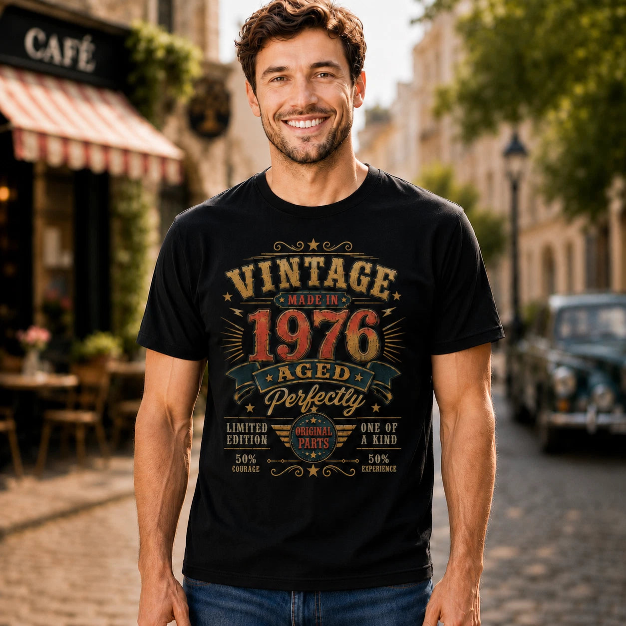 Vintage 1976 Aged Perfectly Men T Shirt