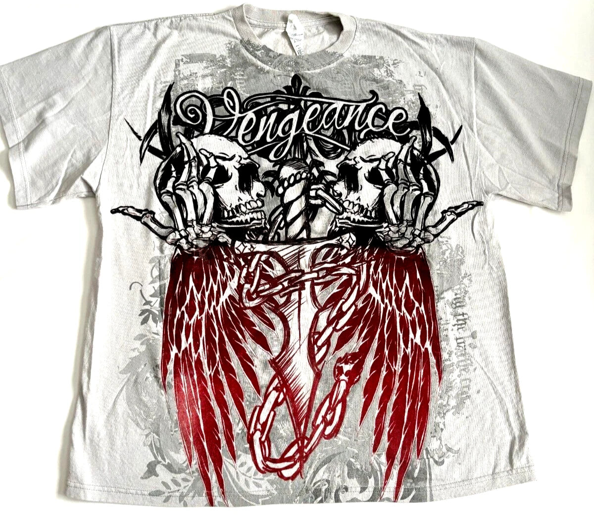 VTG. Delta-Pro Vengeance Tee Shirt Men's XL Velvet Graphic Grunge Goth Y2K 90's