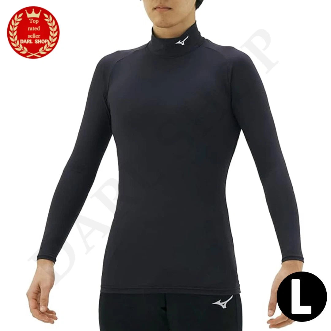 MIZUNO Dry Accelerator Bio Gear Training Shirt High Neck Long Sleeve Men's L