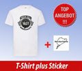 Nordschleife Nürburgring Green Hell 1927 T-Shirt Short Sleeve Plus Sticker Free