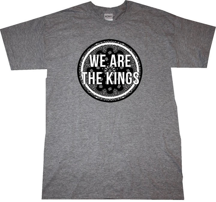 Kings of NY We Are The Kings T-Shirt New York Bandana Print  Street Style