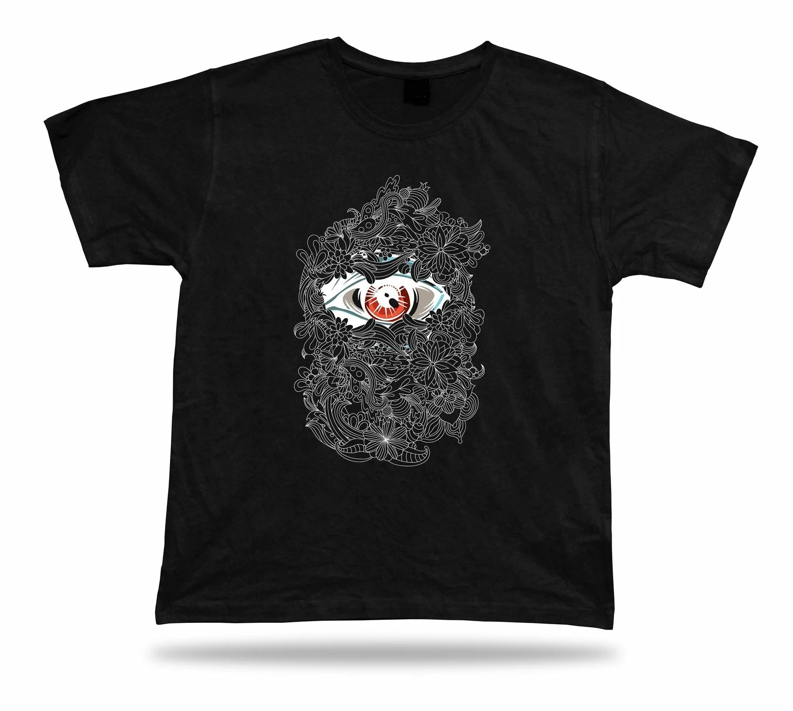 Eye Floral Rose Peeking Eyeball vector modern design stylish apparel special tee