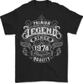 Premium Legend 52nd Birthday 1974 Mens T-Shirt 100% Cotton