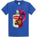 NEW Art Society GRAFFITI MONSTER ROYAL BLUE Tee Shirt SMALL-4XLARGE MADE IN USA