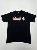Fruit of the Loom Men's Black Print T-Shirt Size M Regular Graphic