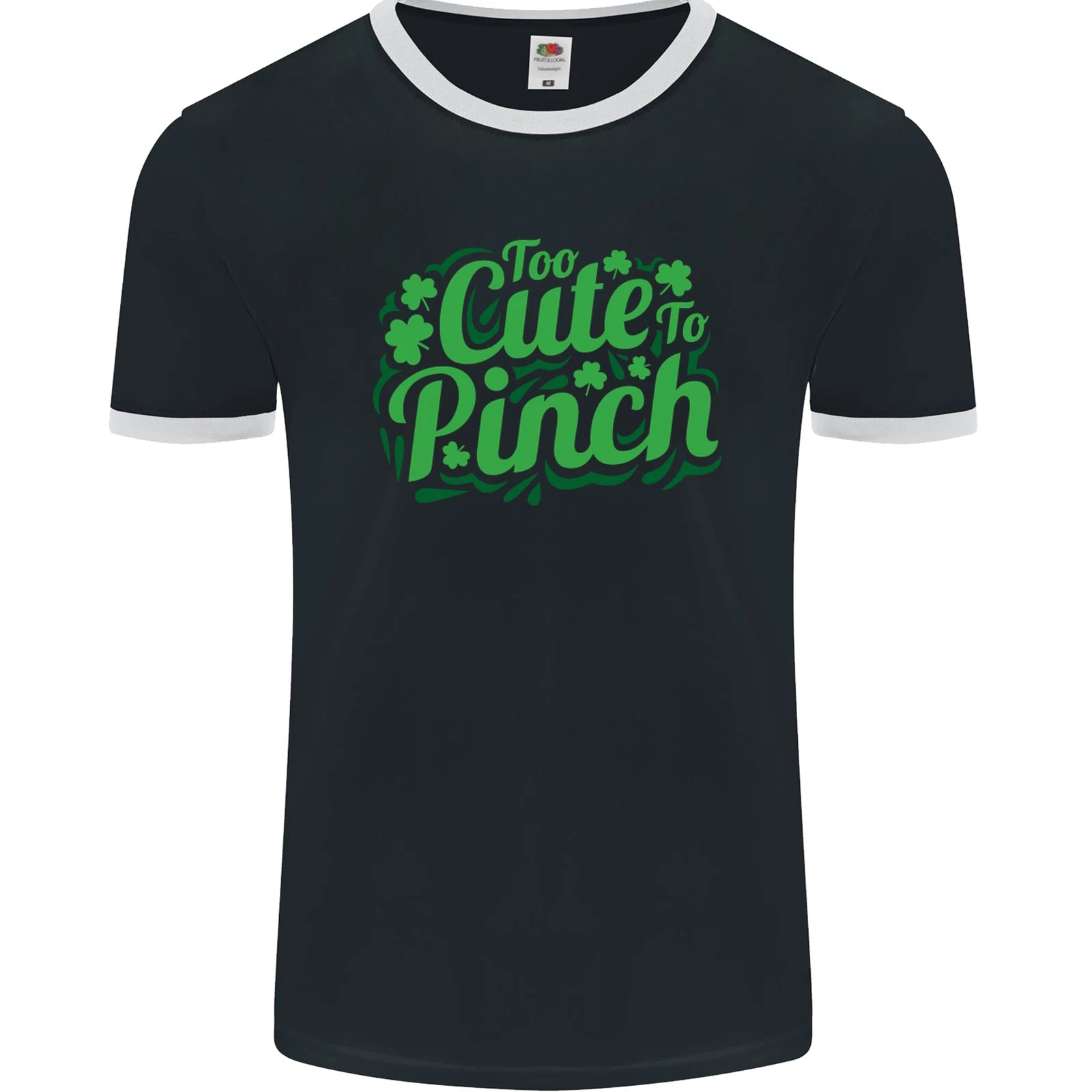 Too Cute to Pinch St Patricks Day Mens Ringer T-Shirt FotL
