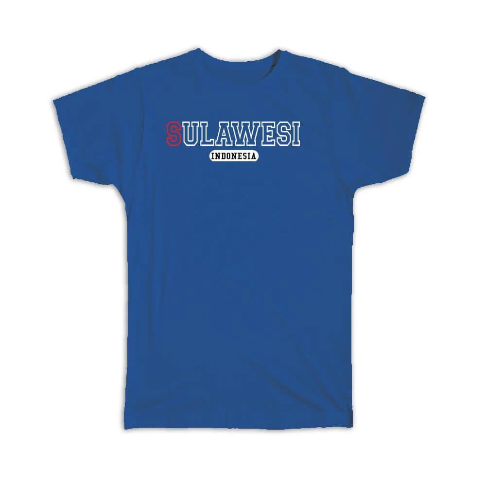 Gift T-Shirt : Sulawesi Indonesia Modern Font