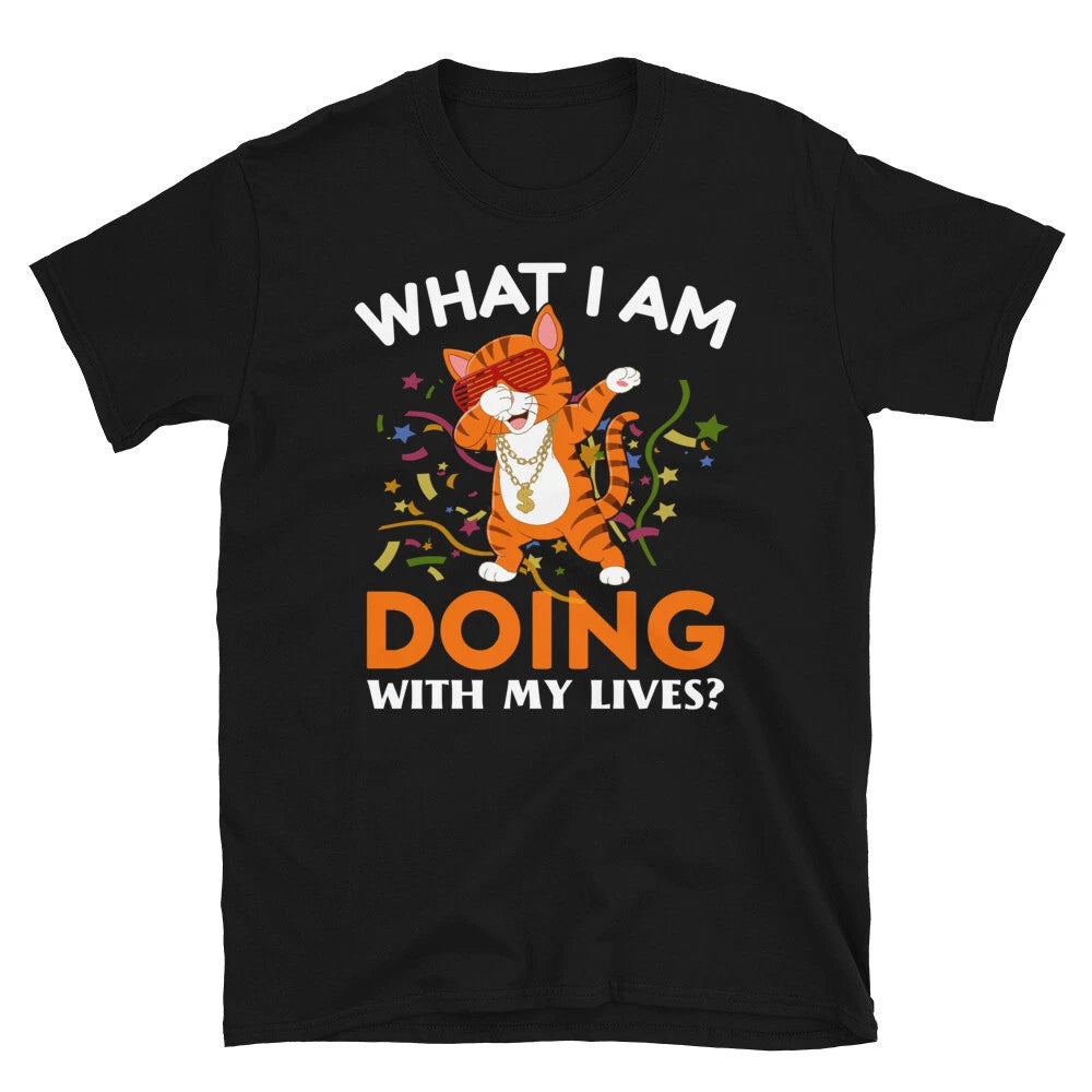 Cool Dancing Gangster Cute Cat Funny Animal Kitty Cats T-Shirt
