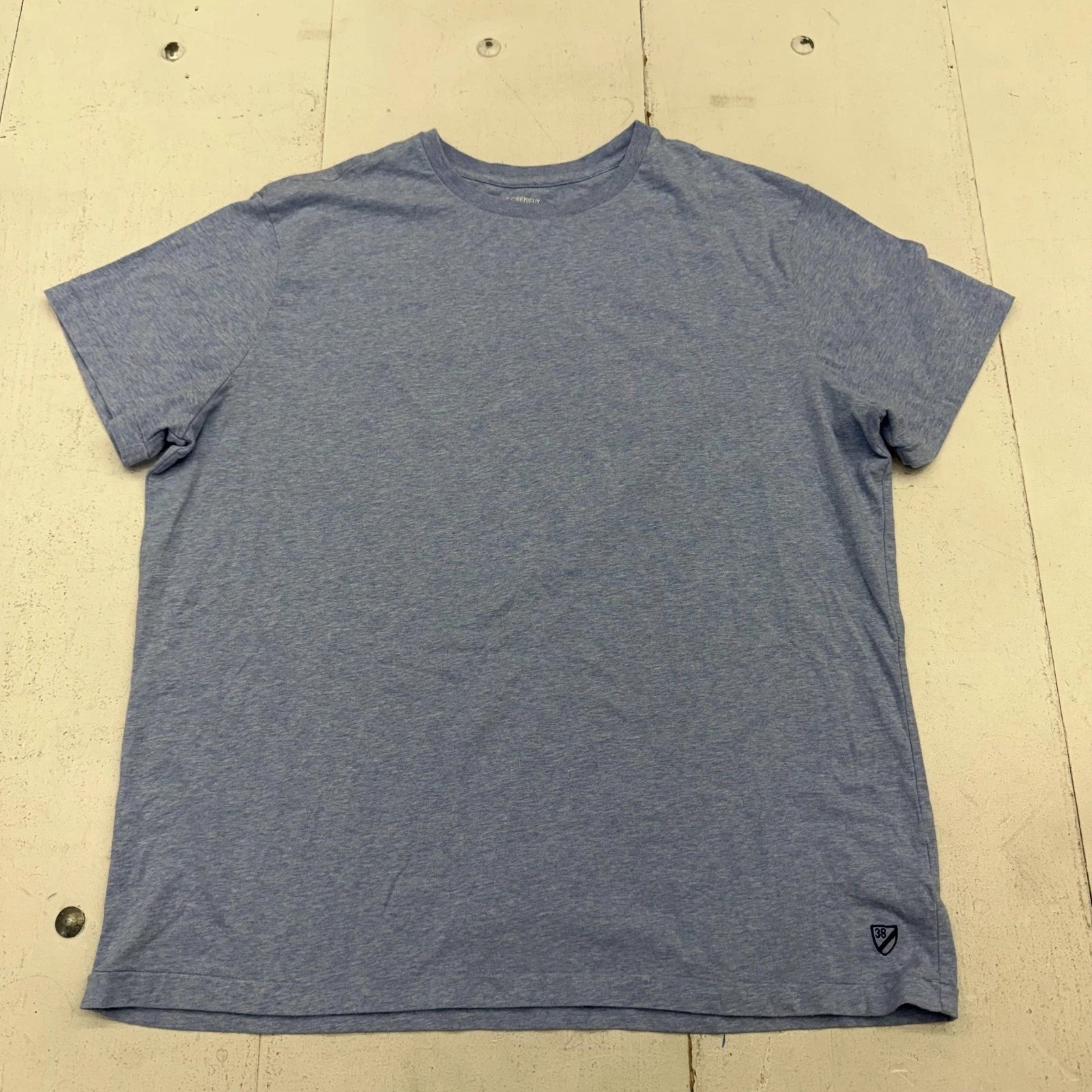 Cremieux Shirt Mens XL Blue Slim Fit Tagless Crewneck Tee Cotton Jersey