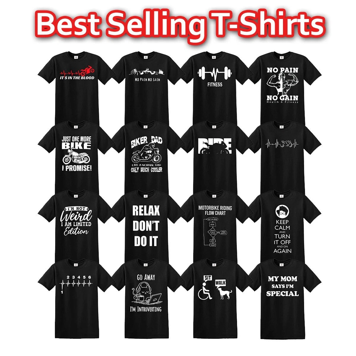 FUNNY  RANDOM MIX DESIGN MEN'S T-SHIRT JOKE SARCASTIC SLOGAN GIFT IDEA TOP TEE