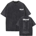 Washed Vintage Rapper Frank Oversized Tshirt Blond Graphic T-Shirts