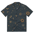 Celestial Shirt Moon and Stars Button Shirt - Moon Phase shirt - Boho Outfit