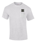 On Sale AT&SF Santa Fe Black Cross Embroidered Pocket Tee [p120]