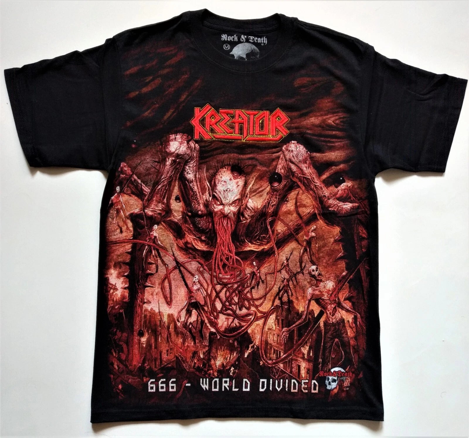 KREATOR T-Shirt RARE Embroidered Logo Destruction Sodom Death Exodus Thrash