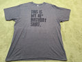Mens XL 40th Birthday T-Shirt Gray Heather Soft Luxe Graphic Tee 40 Years Old