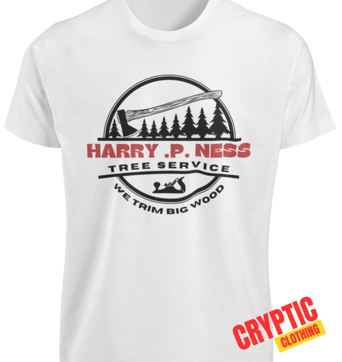 Funny Sex Humor Harry P Ness T SHIRT Rude Tree Arborist Lumberjack D**k Joke