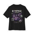 Purple Statue Oversized T Shirt Urban Streetwear Graphic