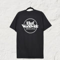 HUF Issues Logo Puff Print Tee Black Skate Streetwear T-Shirt Size S
