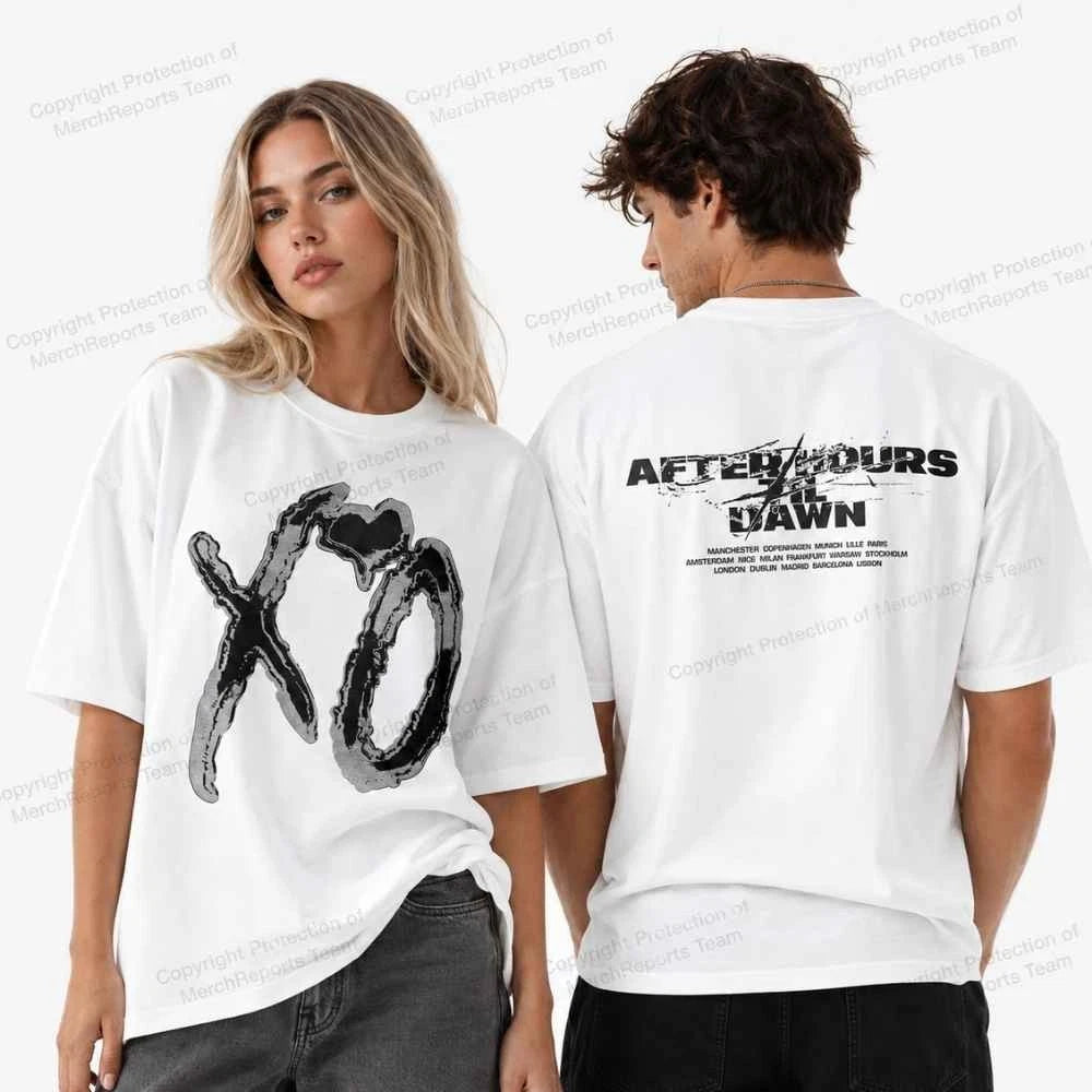 The Weeknd After Hours Til Dawn Tour On August 5 2026 XO White T-Shirt