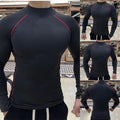 Mens Long Sleeve Tee 96%Polyester+4%Spandex Long Sleeve Regular Length