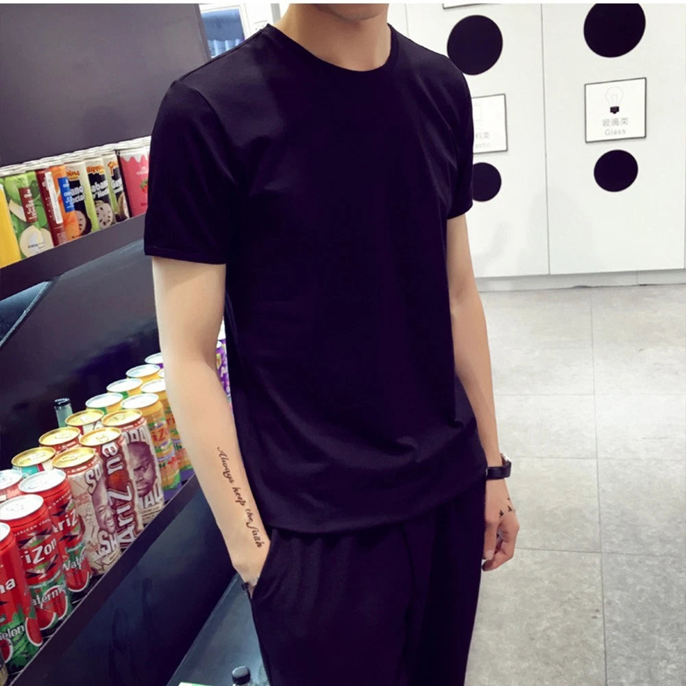 Dress Down in Style Men's Lightweight Oversized T shirt for Spring/Summer