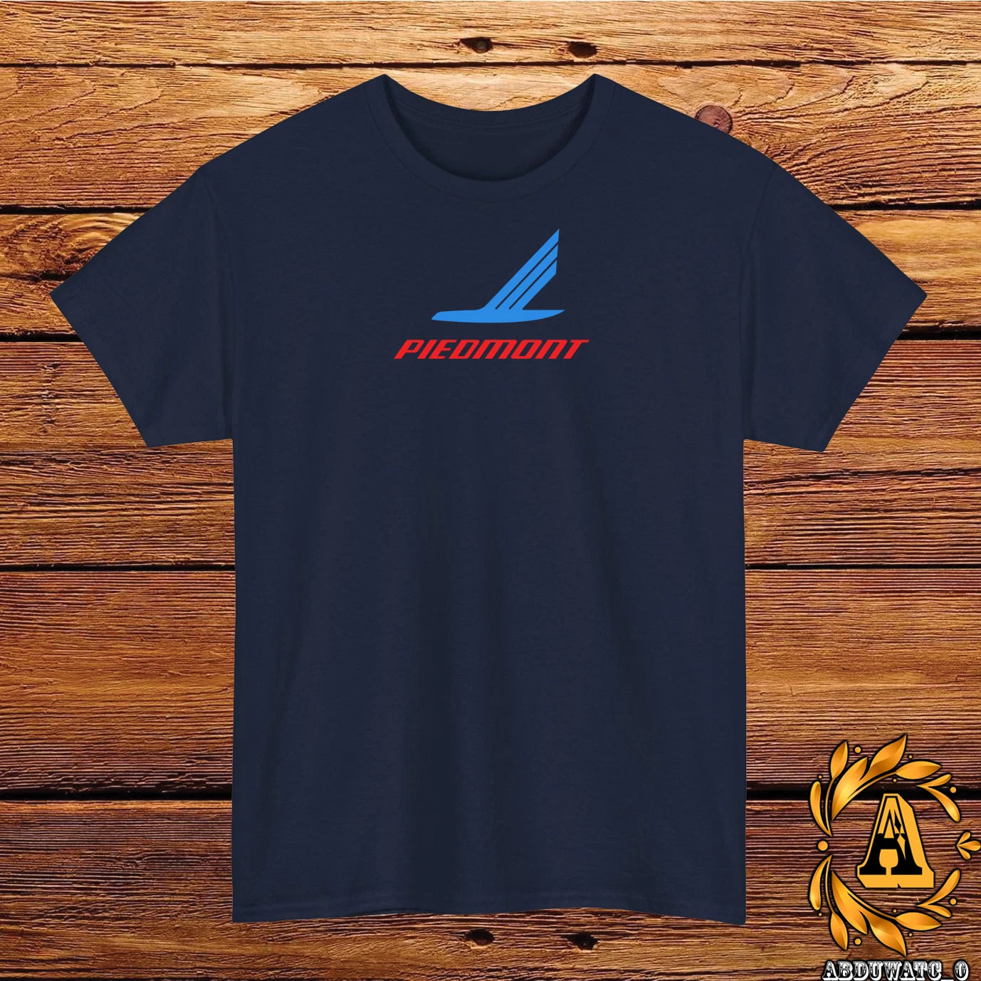 Piedmont Airlines Logo Mens T-Shirt Cotton Graphic Tee Made in USA S-5XL