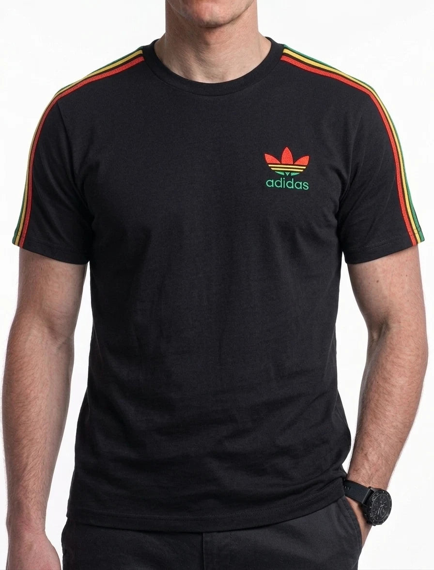 Adidas Originals 3 Stripes Cotton T-shirt Crew Neck Short Sleeve S-XXL