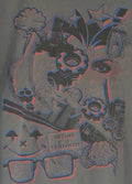 Y2K AAA Alstyle Apparel & Activewear Tag What R U Thinking Gray Large Brain Mind