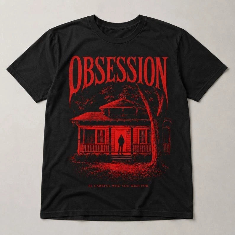 Obsession Movie 2026 Shirt, Gothic Horror Graphic Tee,Vintage Thriller Movie Tee
