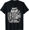 No Fish Only Riches Funny Gangster Cat Hip Hop Kitty Meme T-Shirt