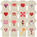 Cute Valentines Day Adult T-Shirt Love Heart Key Valentines Day Gift