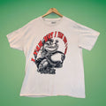 Popeye Mens I Yam Wat I Yam Beige Large Streetwear T-shirt