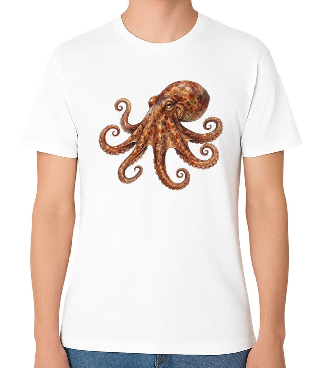 Octopus Sea Creature T-Shirt Ocean Marine Animal Graphic Unisex Tee