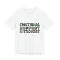 Emotional Support Introvert ESA funny T-Shirt | Retro Pattern Lettering