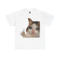 Cute Thumb Kitty Meme Heavy Cotton Tee