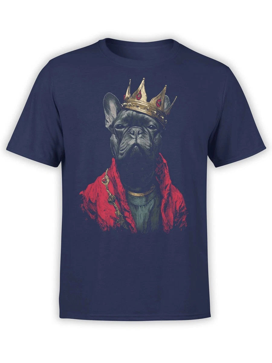 FANTUCCI Crown Hound T-Shirt | Royal French Bulldog Tee for Dog Fans | Unisex
