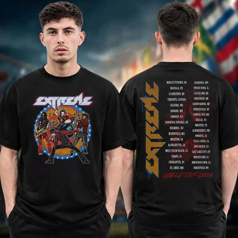 Extreme Band Merch Summer Tour 2026 T shirt Reprint